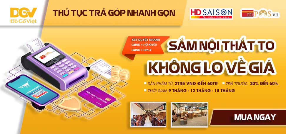 Mua đồ nội thất trả góp XDGV