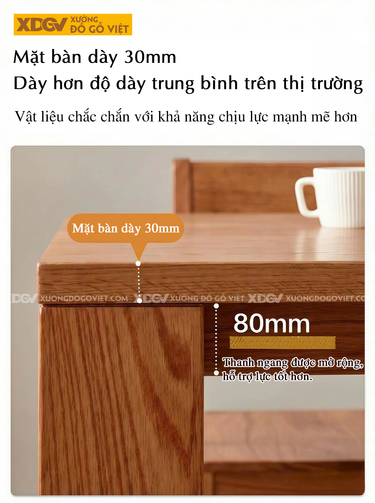 Bàn Ăn 6 Ghế Gỗ Gõ Chân Chữ U Vững Chãi Hiện Đại