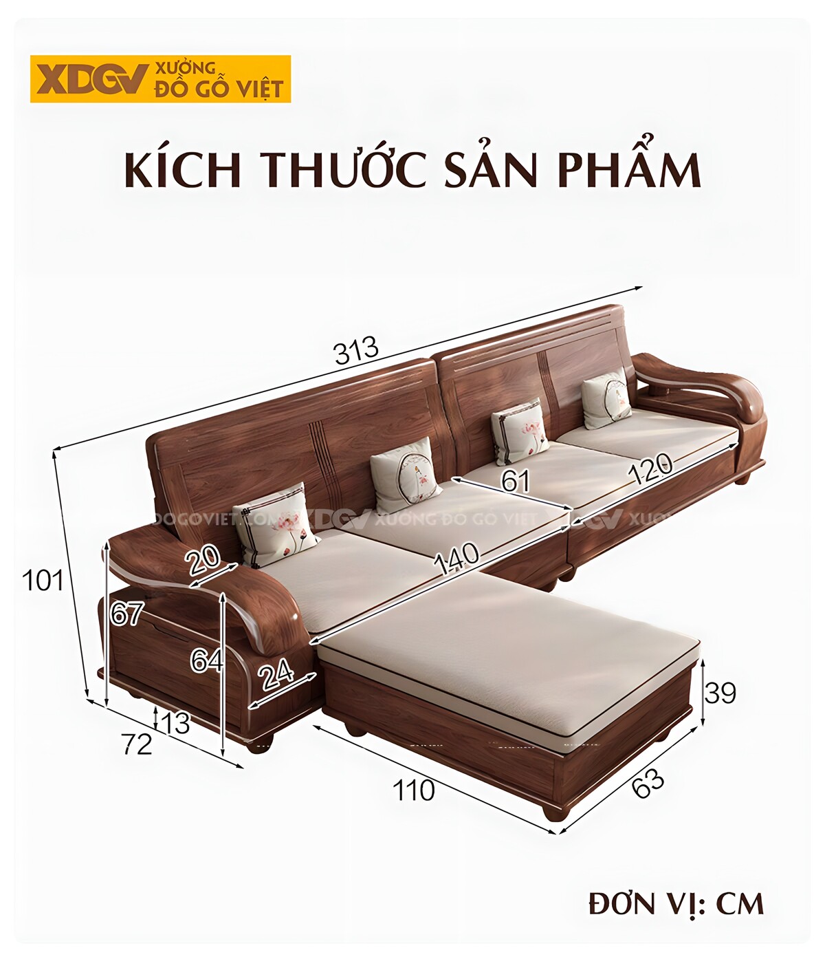 Bàn Ghế Gỗ Óc Chó Cao Cấp Tay Cuộn Vân Long