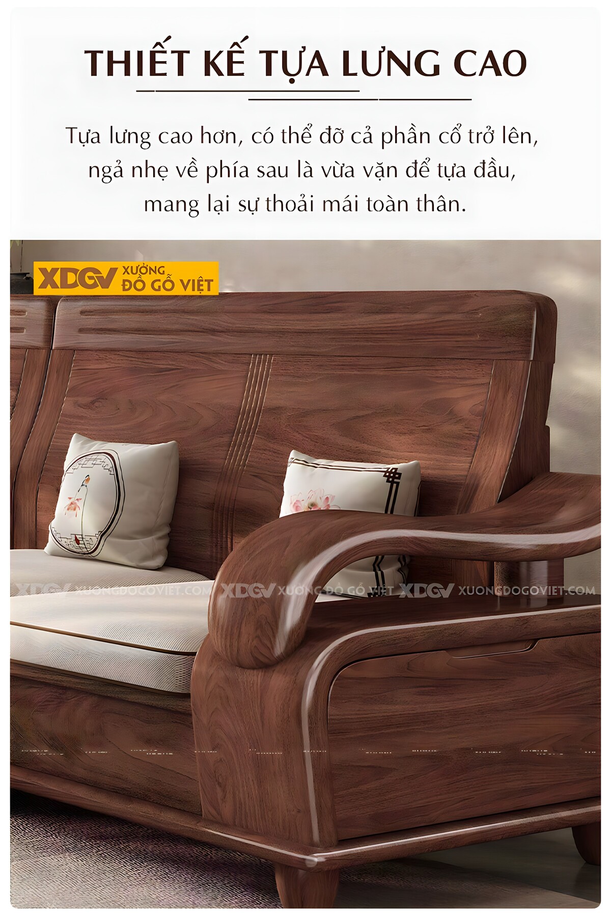 Bàn Ghế Gỗ Óc Chó Cao Cấp Tay Cuộn Vân Long