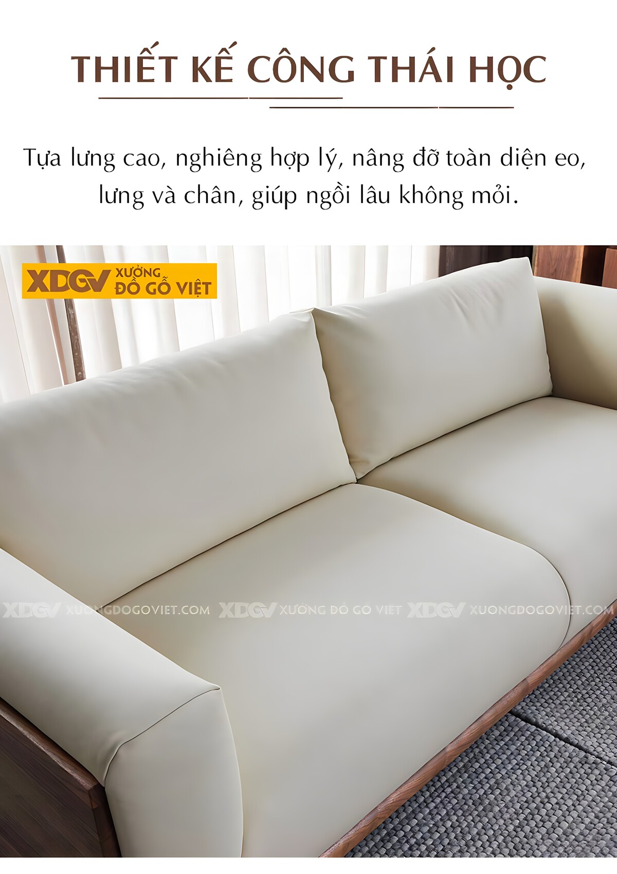 Bàn Ghế Gỗ Óc Chó Phòng Khách Bọc Da Kiểu Ý