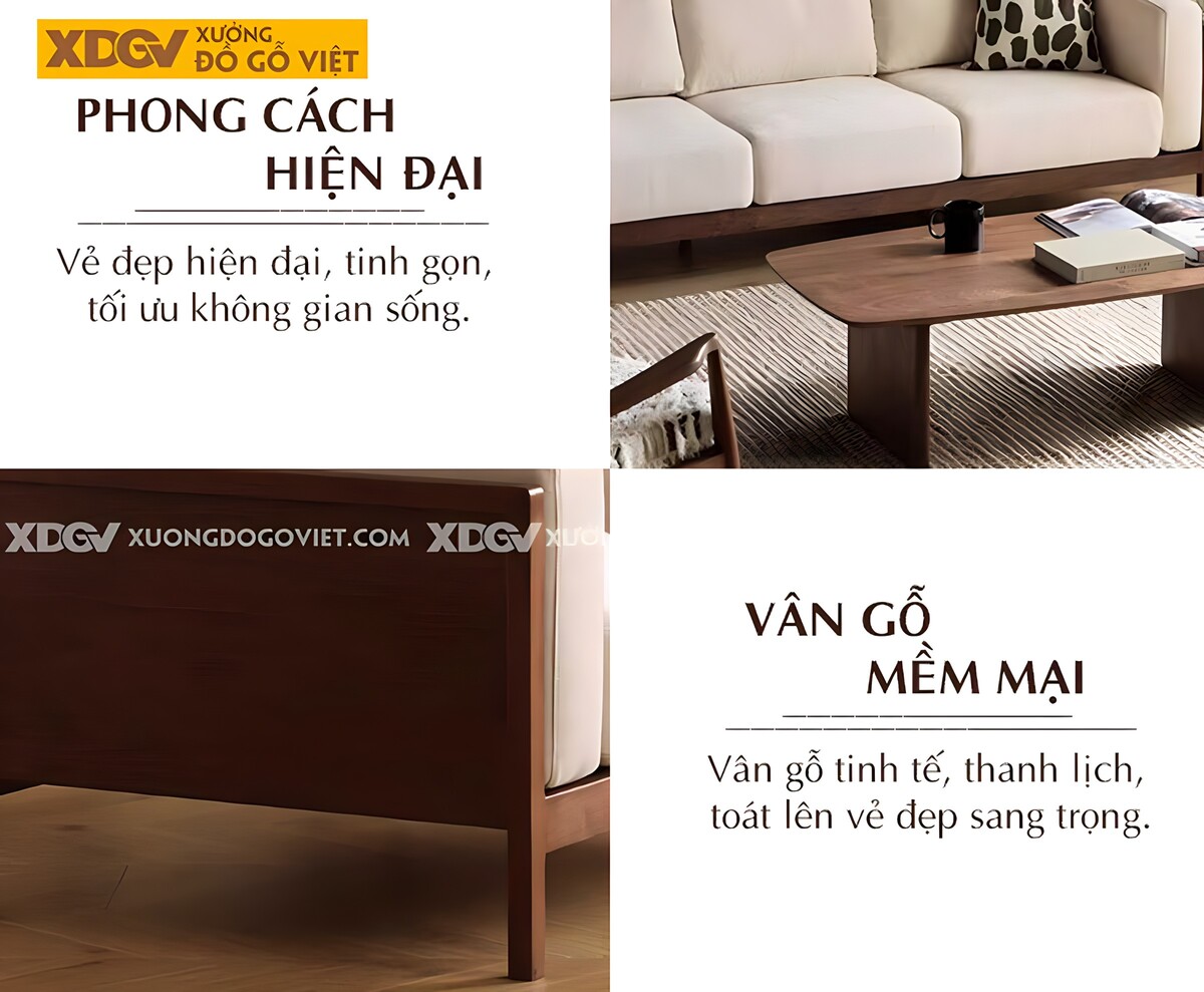 Bàn Ghế Óc Chó Đẹp Kiểu Chân Cao Hiện Đại và Ấm Cúng