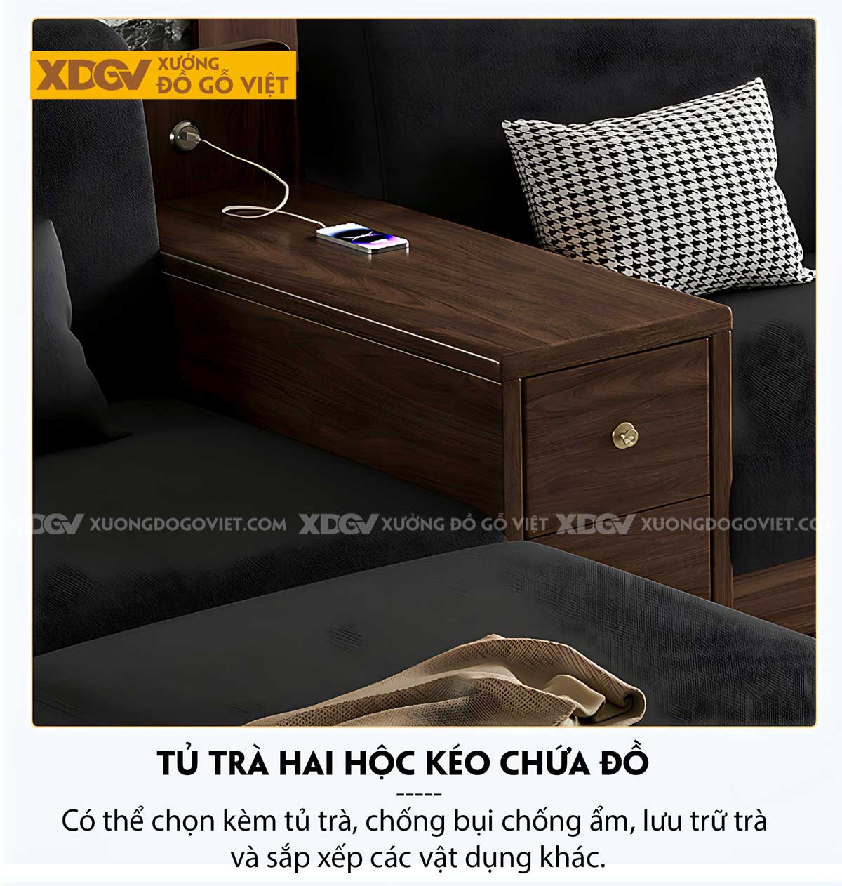 Bàn Ghế Óc Chó Tay Bo Lưng Nan Thưa Hiện Đại Mới Đẹp