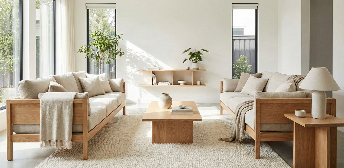 Bàn Ghế Sofa Gỗ Tự Nhiên