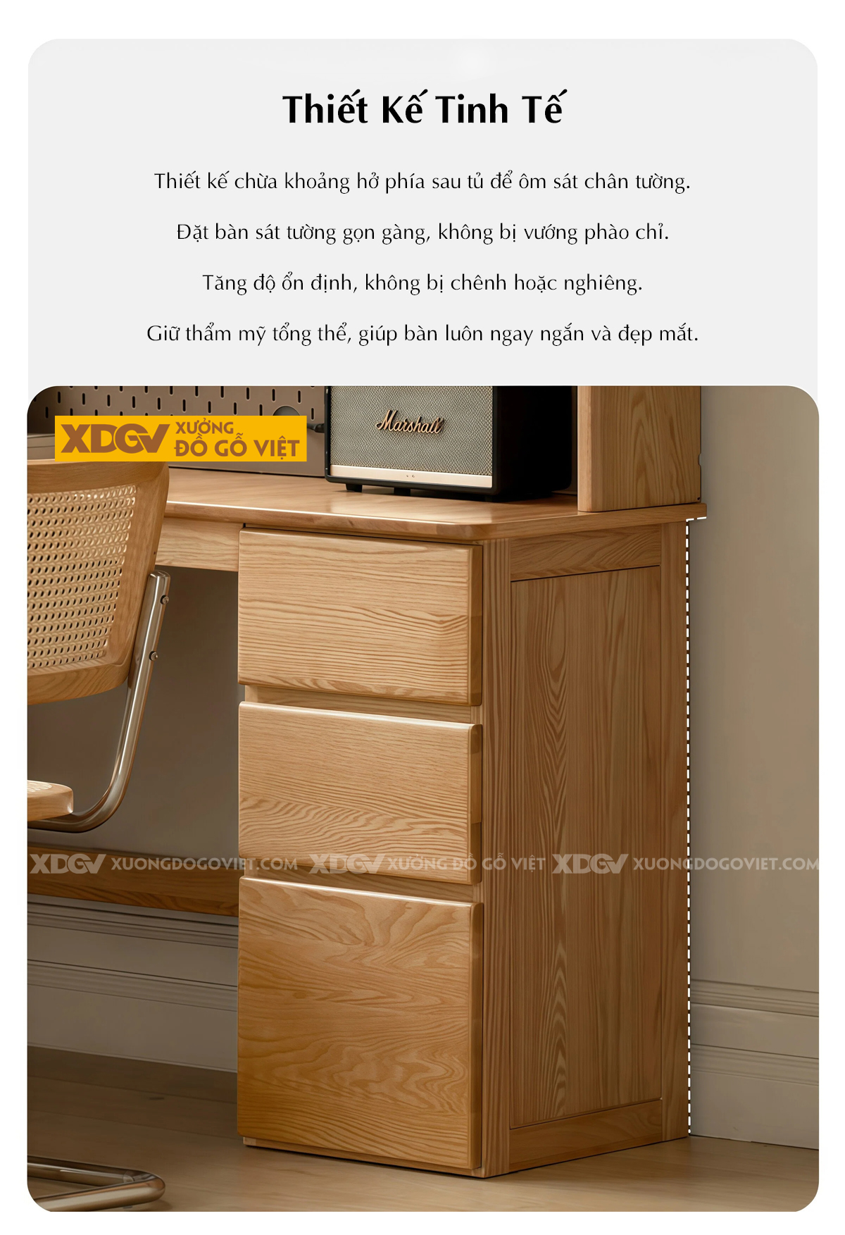 Bàn Học Góc L Công Thái Học Kết Hợp Kệ Sách Đa Năng