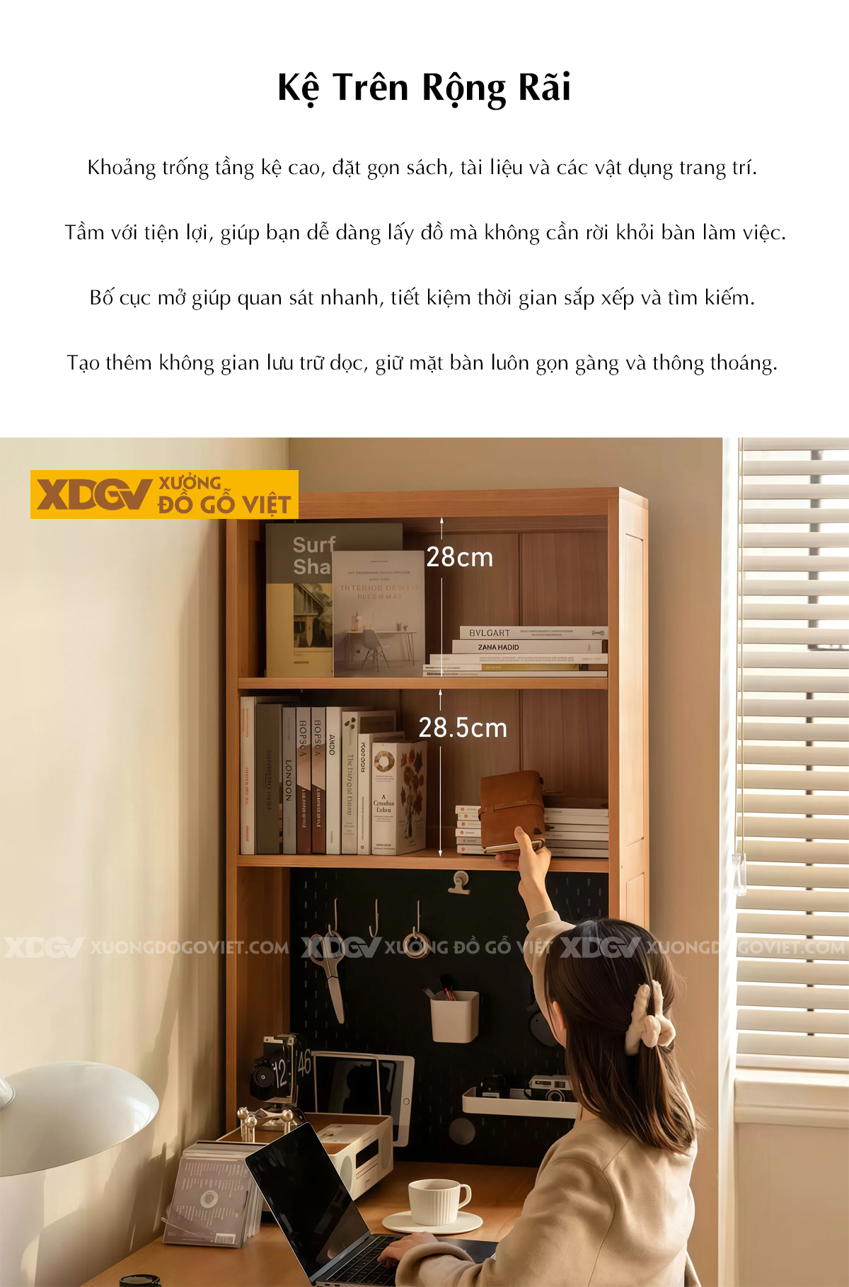 Bàn Làm Việc Gỗ Sồi X7525