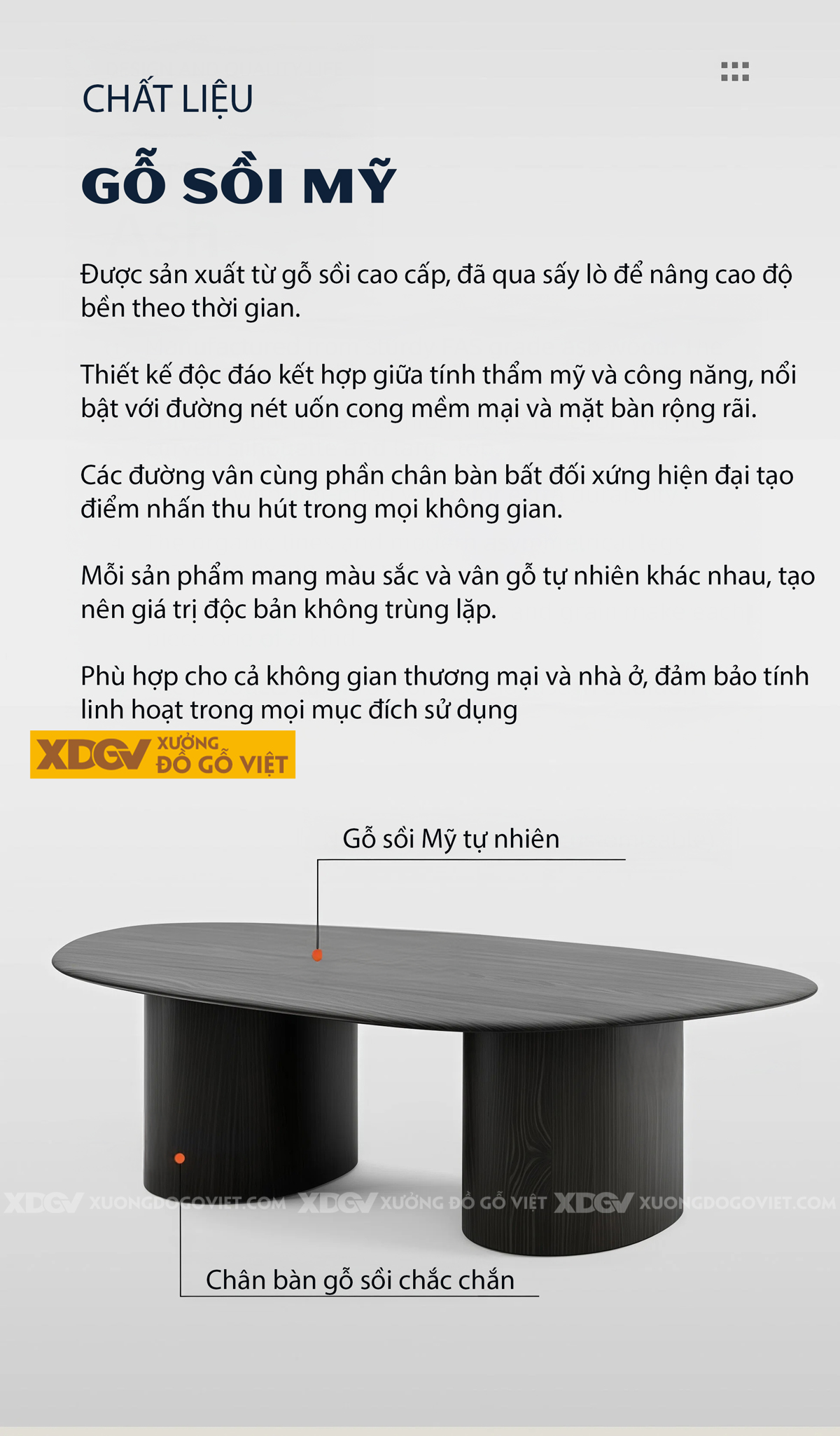 Bàn Trà Phòng Khách Hiện Đại Chân Bệt Tích Hợp Tay Nắm Âm