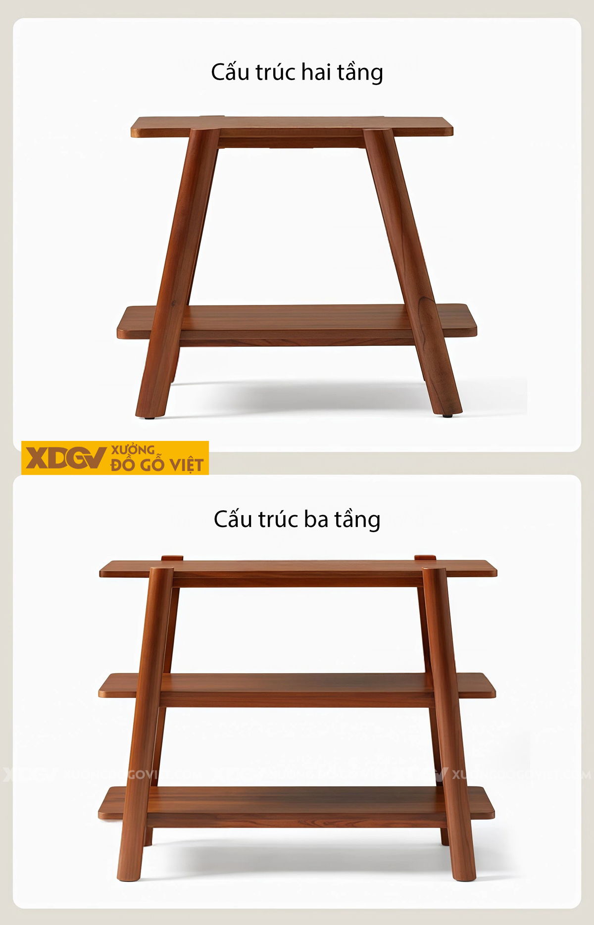 Bàn Trà Sofa Phòng Khách Hiện Đại Gỗ Sồi Thiết Kế Đa Tầng