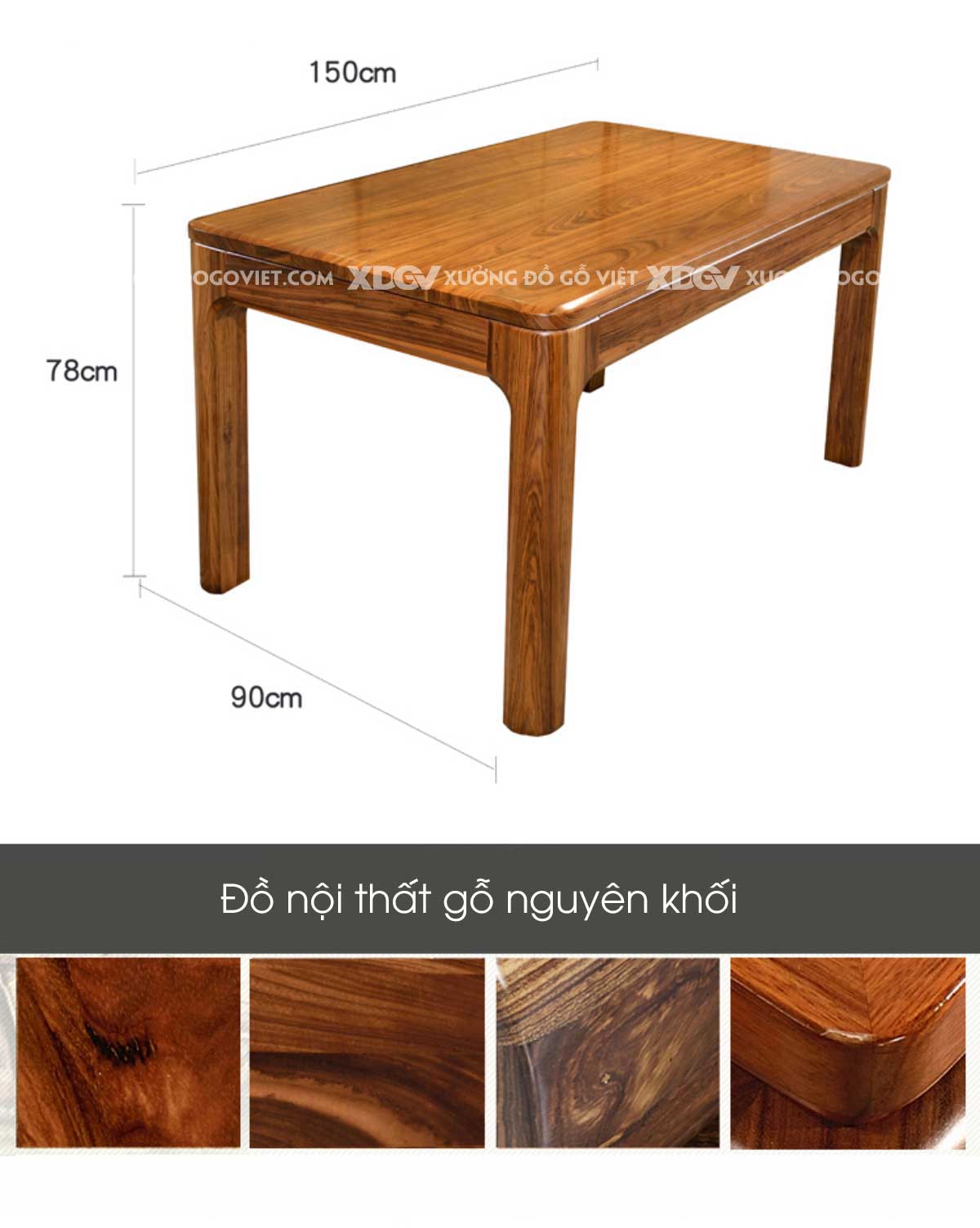 Bộ Bàn Ăn 6 Ghế Gỗ Gõ Đỏ Hiện Đại Cổ Điển Công Thái Học
