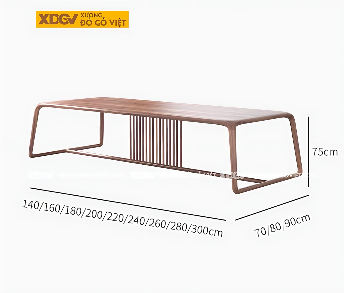 Bộ Bàn Ăn Gỗ Óc Chó 6 Ghế Tân Cổ Điển Á Đông Chân Khung Vòm