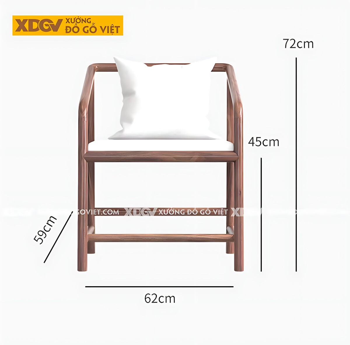 Bộ Bàn Ăn Gỗ Óc Chó 6 Ghế Tân Cổ Điển Á Đông Chân Khung Vòm