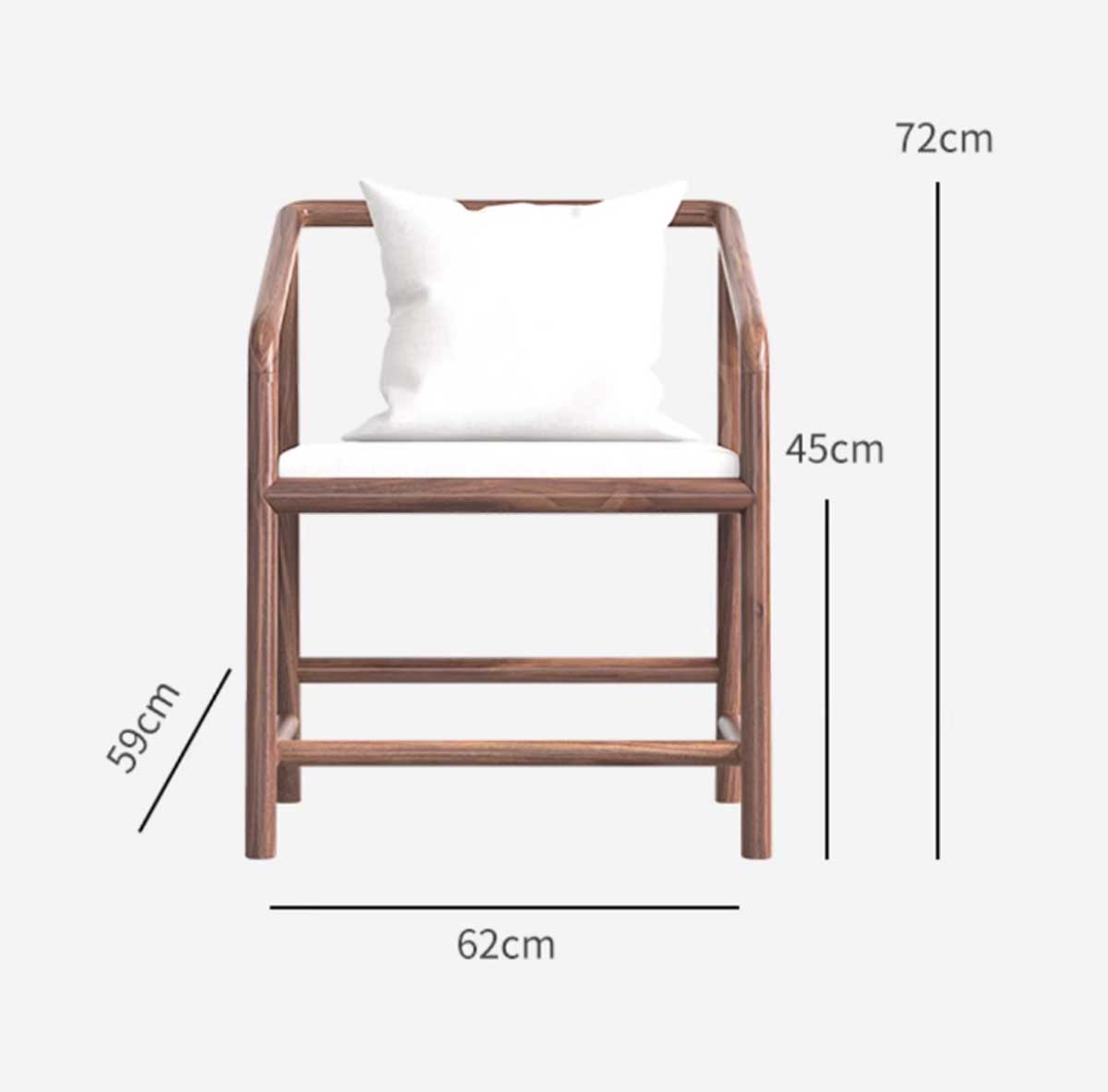Bộ Bàn Ăn Gỗ Óc Chó 6 Ghế Tân Cổ Điển Á Đông Chân Khung Vòm