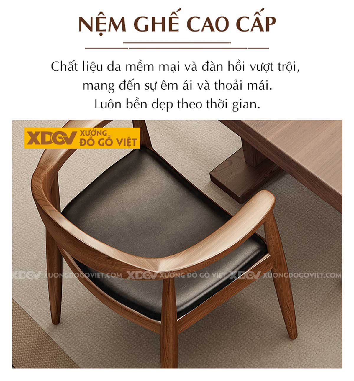 Bộ Bàn Ăn Gỗ Óc Chó Thiết Kế Cách Điệu Chân Chữ I Sang Trọng