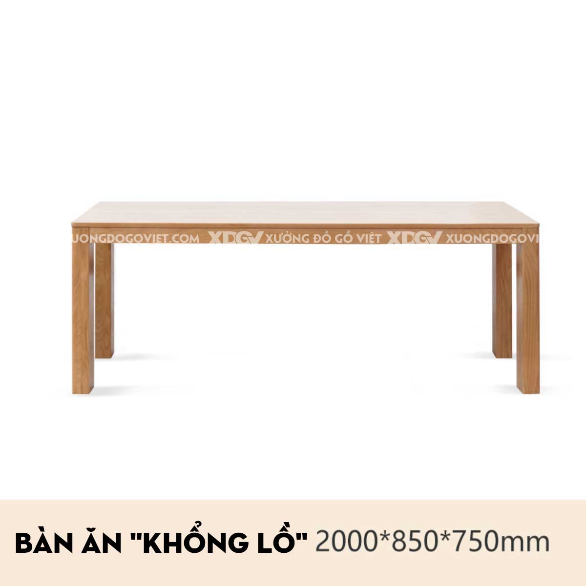 Bộ Bàn Ăn Gỗ Sồi Đẹp Farmhouse Nguyên Tấm Vững Chãi Mộc Mạc