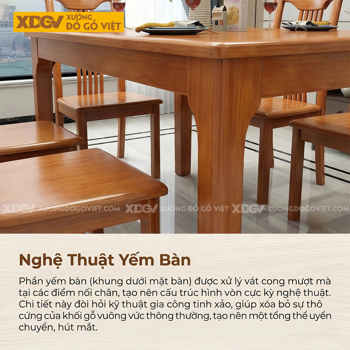 Bộ Bàn Ghế Ăn Gỗ Gõ Đỏ Phong Cách Truyền Thống Á Đông