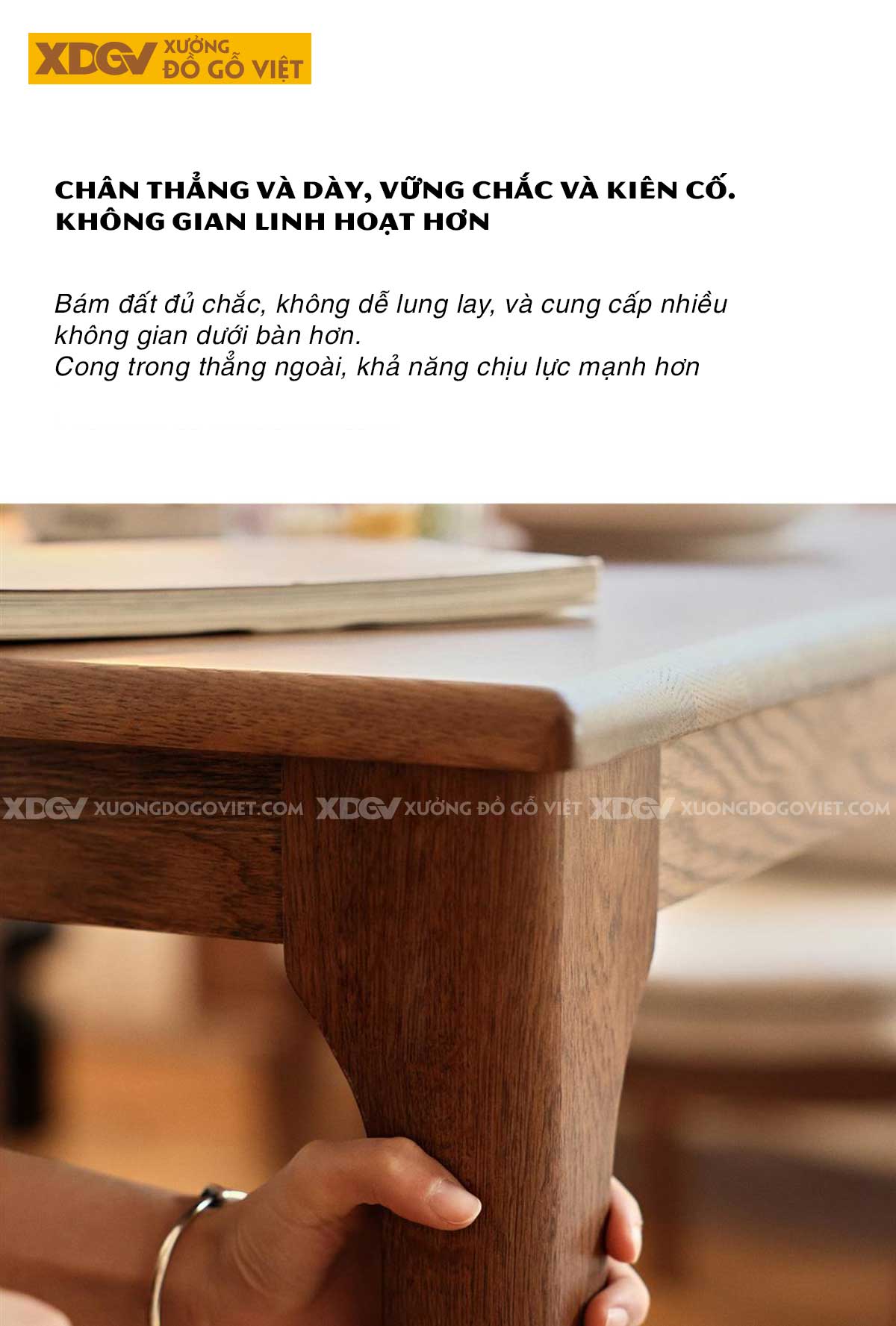 Bộ Bàn Ghế Ăn Gỗ Sồi Vuông 4 Ghế Lưng Nan