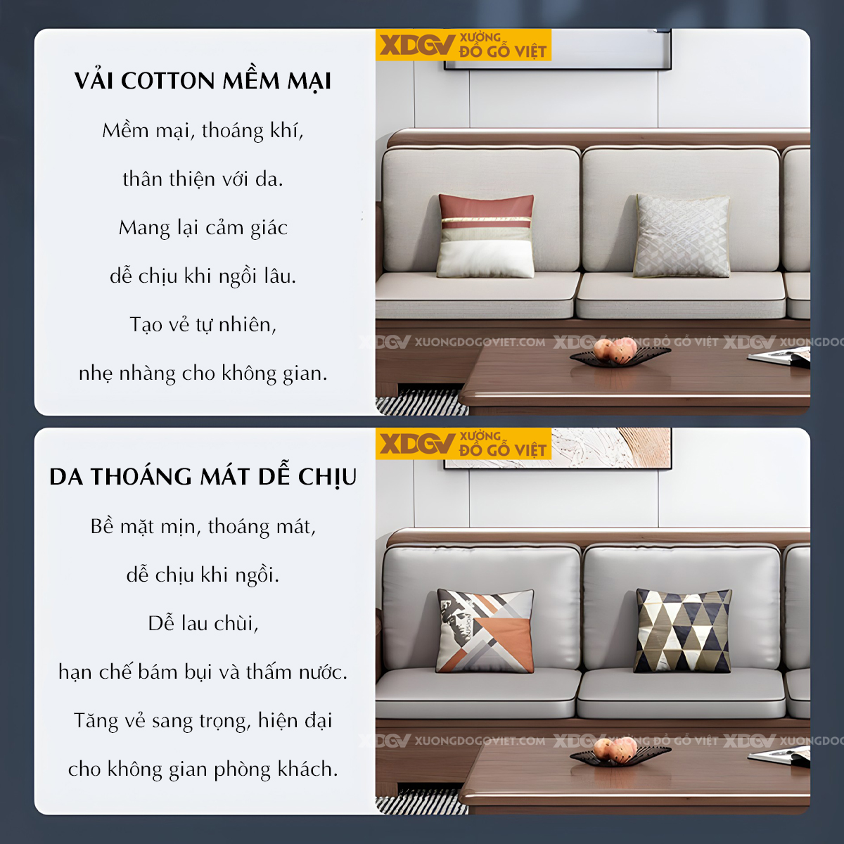 Bộ Bàn Ghế Sofa Sồi Thịt Góc L Hiện Đại Đa Dạng Kiểu Dáng