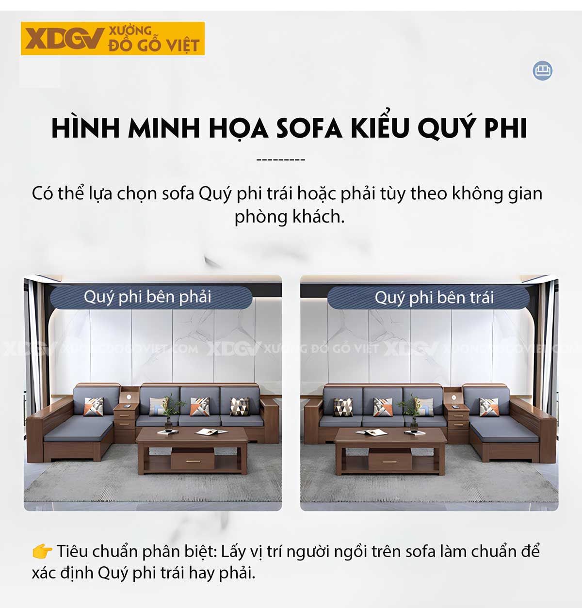 Bộ Bàn Ghế Sofa Sồi Thịt Góc L Tay Hộp Pano Có Ngăn Để Đồ