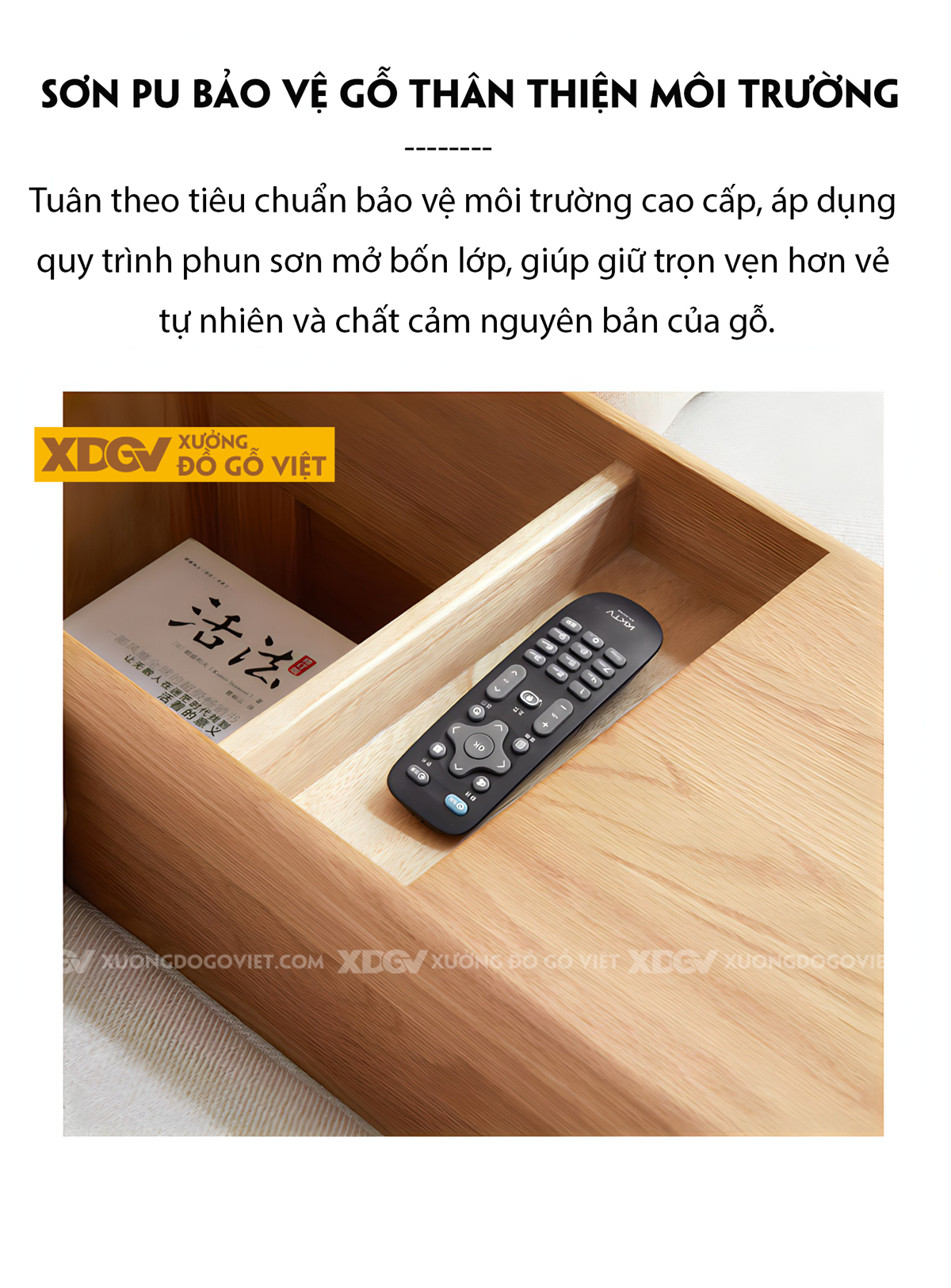 Bộ Ghế Sofa Phòng Khách Sồi Thịt Hiện Đại Tay Kẹp Ngăn Kéo