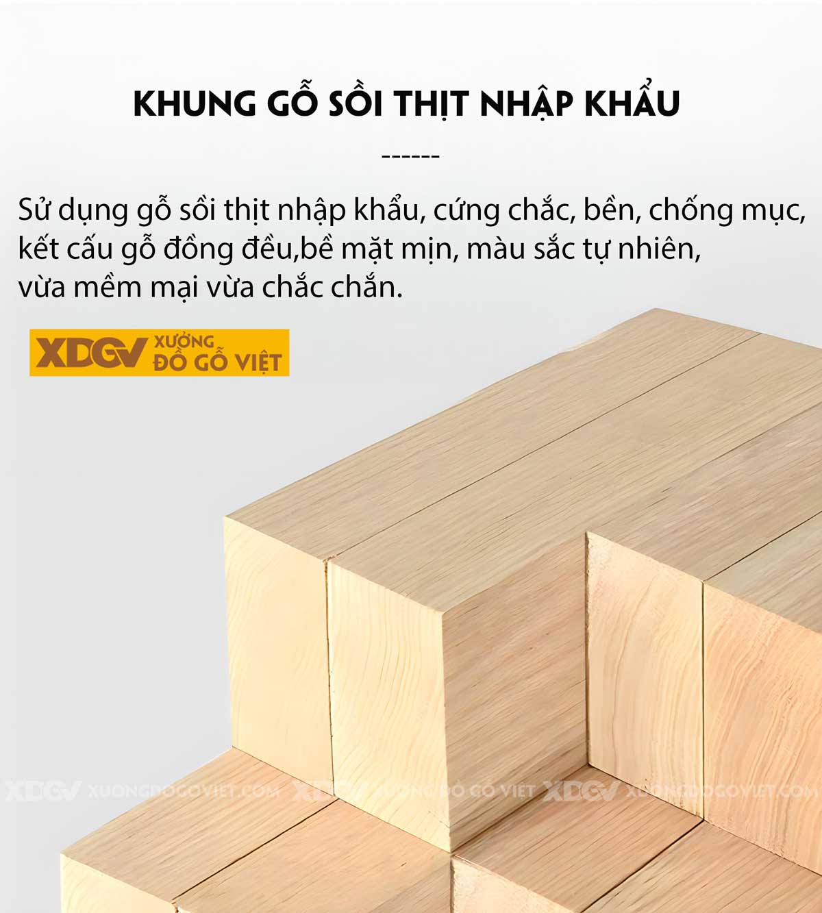 Bộ Sofa Gỗ Sồi Phòng Khách Japandi Nệm Cao Cấp Bao Tay Tựa