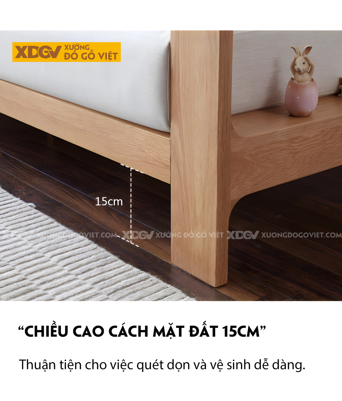 Bộ Sofa Sồi Phòng Khách Tay Vịn Bo Góc Lót Nệm Dày Cao Cấp