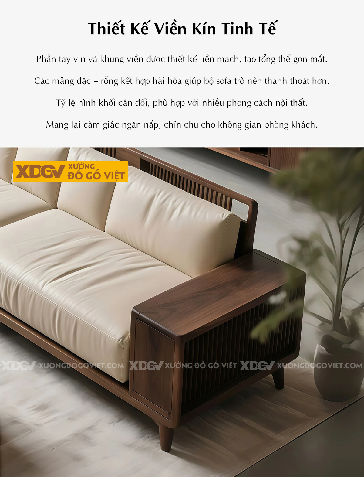 Ghế Sofa Gỗ Óc Chó Sang Trọng Thiết Kế Dáng Thuyền Độc Đáo