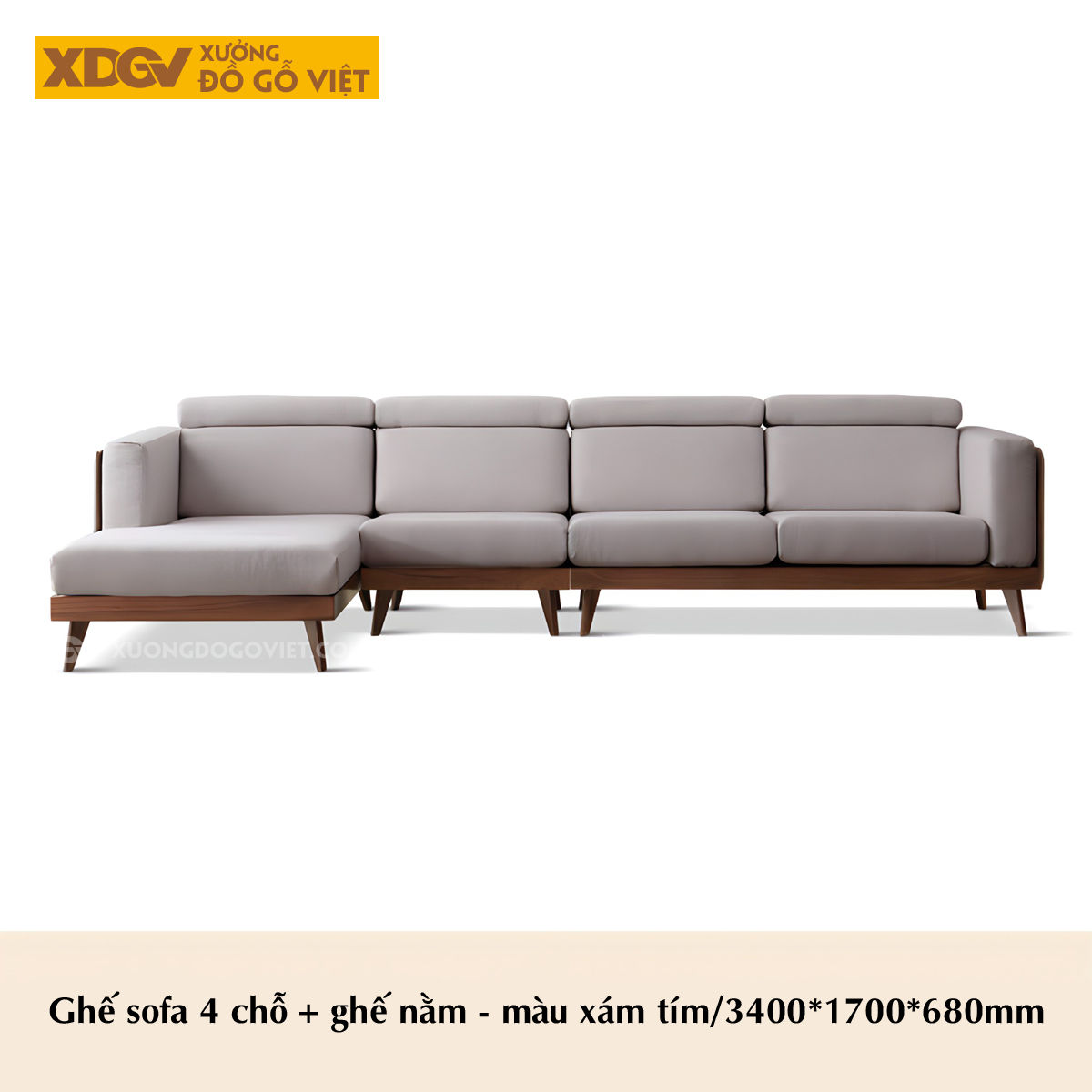 Ghế Sofa Sồi Tự Nhiên Á Đông Khung Nan Kết Cấu Liền Mạch