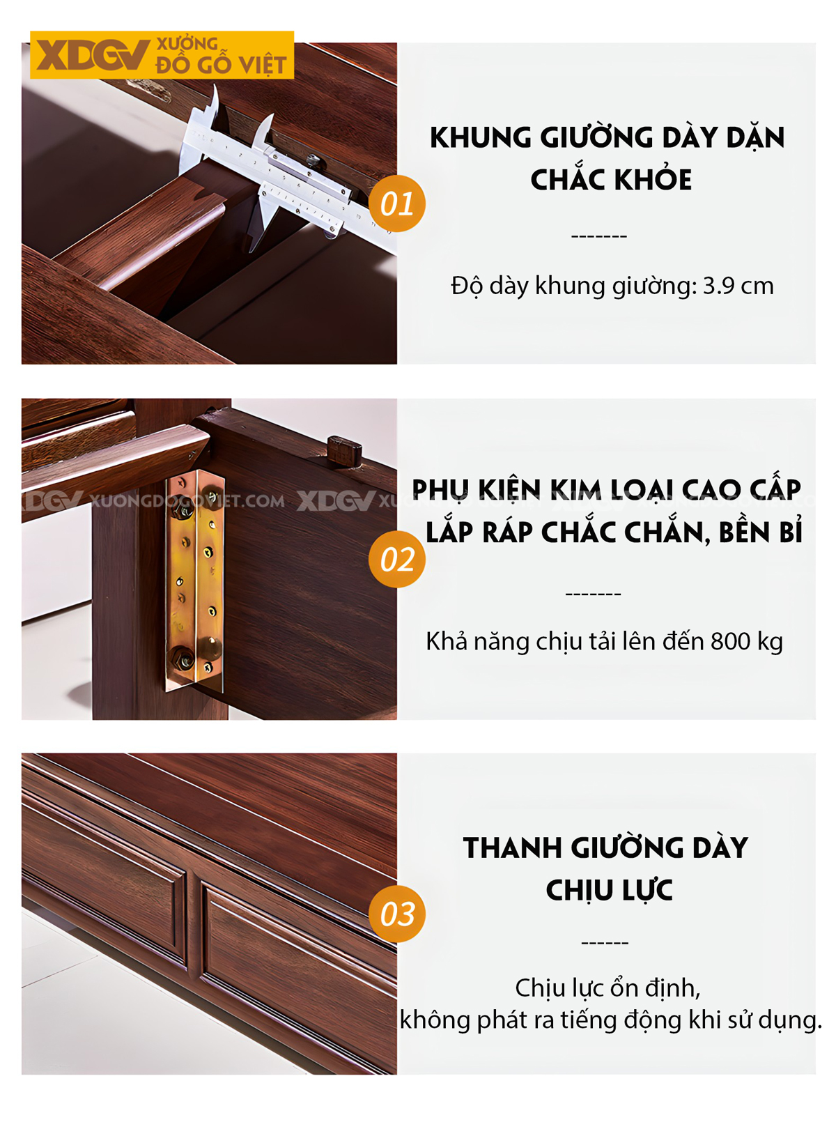 Giường Ngủ Gỗ Lim Hiện Đại Á Đông Đầu Khung Pano Viền Cong