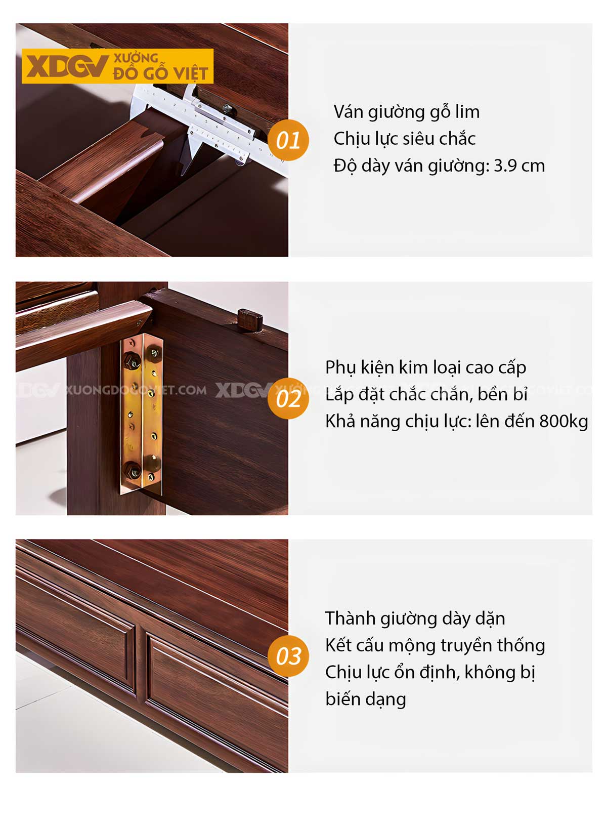 Giường Ngủ Lim Tân Cổ Điển Đầu Chạm Khắc Họa Tiết Nghệ Thuật