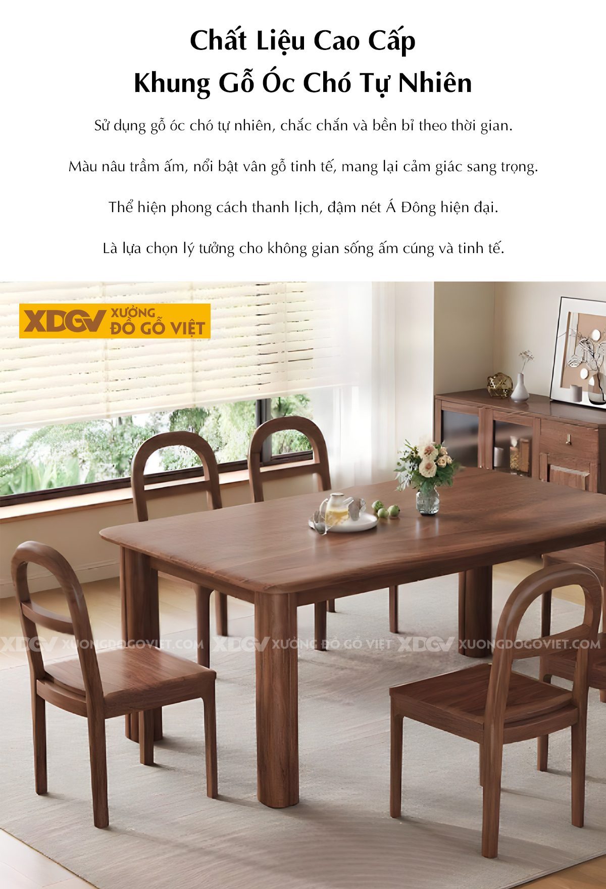 Giường Phòng Ngủ Gỗ Gõ Đỏ Tân Cổ Điển Đầu Gợn Sóng Kẻ Chỉ