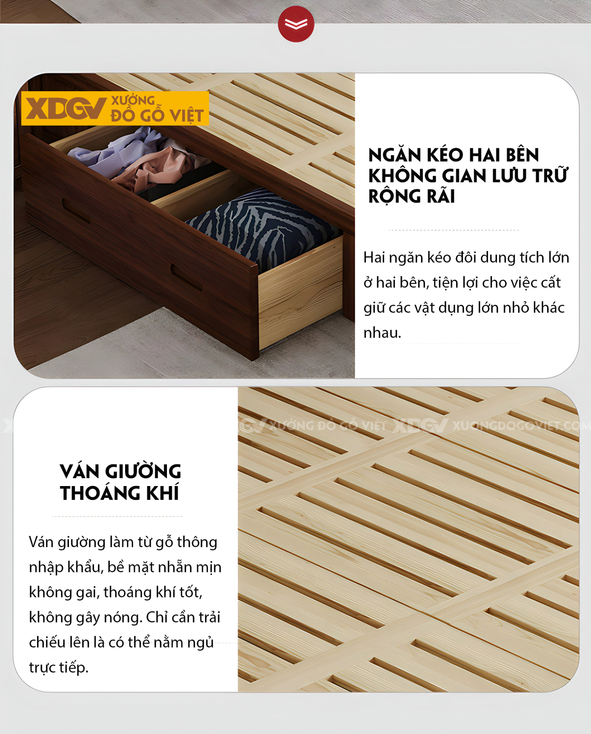 Giường Phòng Ngủ Hiện Đại Gỗ Lim Đầu Kẻ Chỉ Cánh Bướm Đẹp