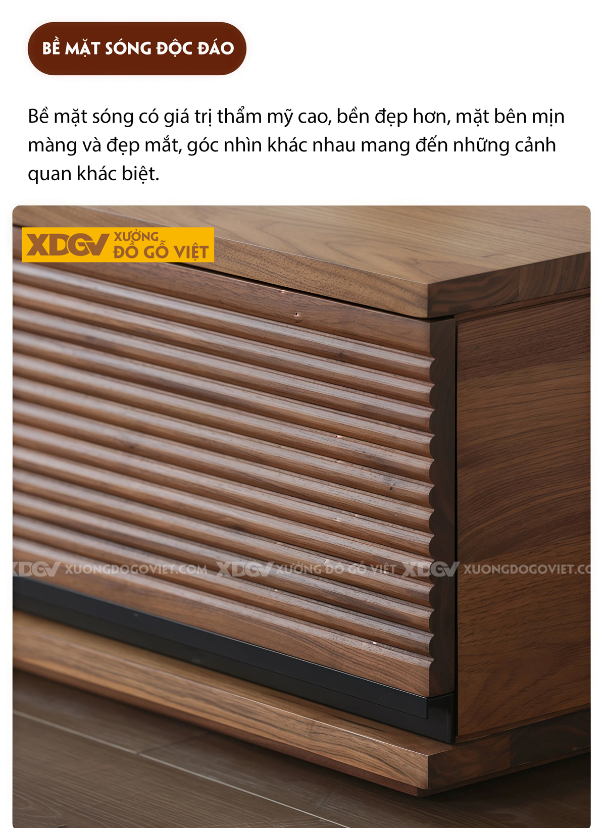 Kệ Để Tivi Gỗ Óc Chó Tủ Trung Tâm Kết Hợp Phối Kính Hiện Đại