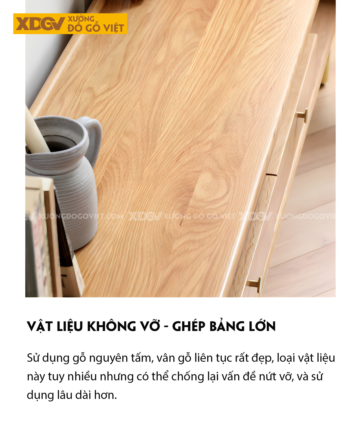 Kệ Để Tivi Gỗ Sồi Phòng Khách Chân Cao Đầu Bọc Kim Loại