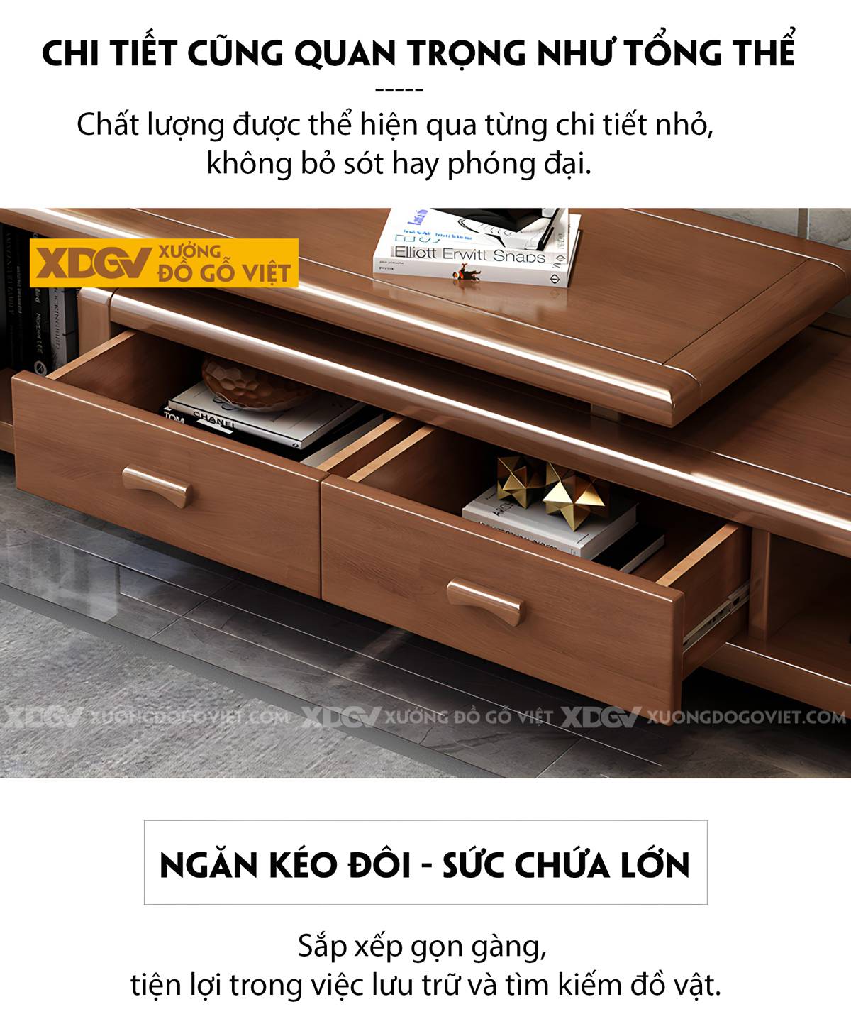 Kệ Để Tivi Phòng Khách Sồi Mỹ Hiện Đại Mở Rộng Linh Hoạt
