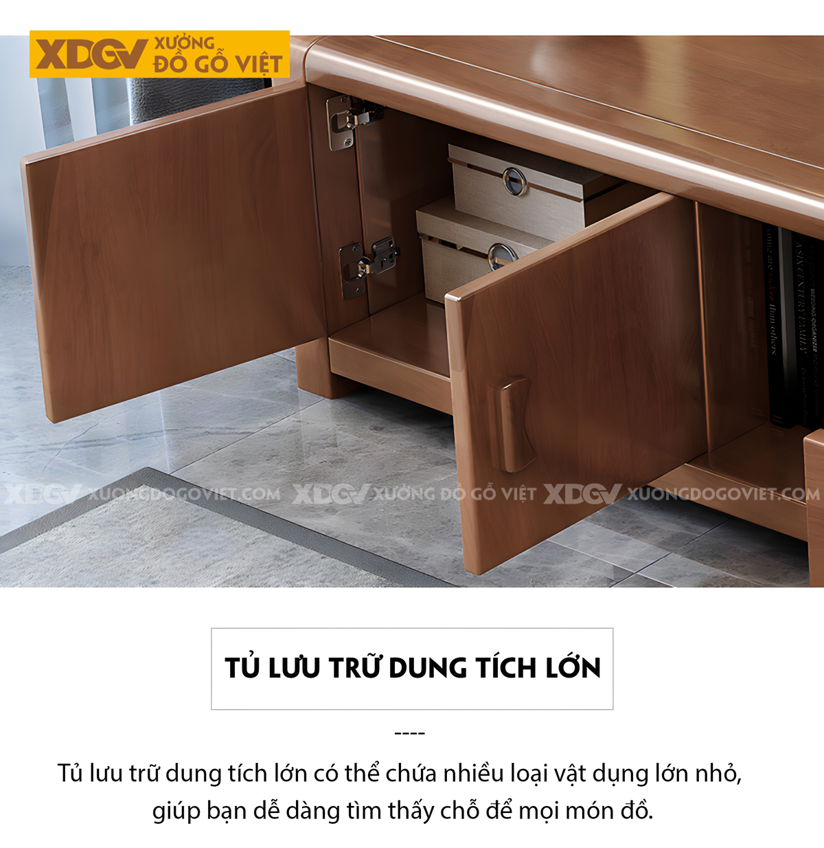 Kệ Để Tivi Phòng Khách Sồi Mỹ Hiện Đại Mở Rộng Linh Hoạt