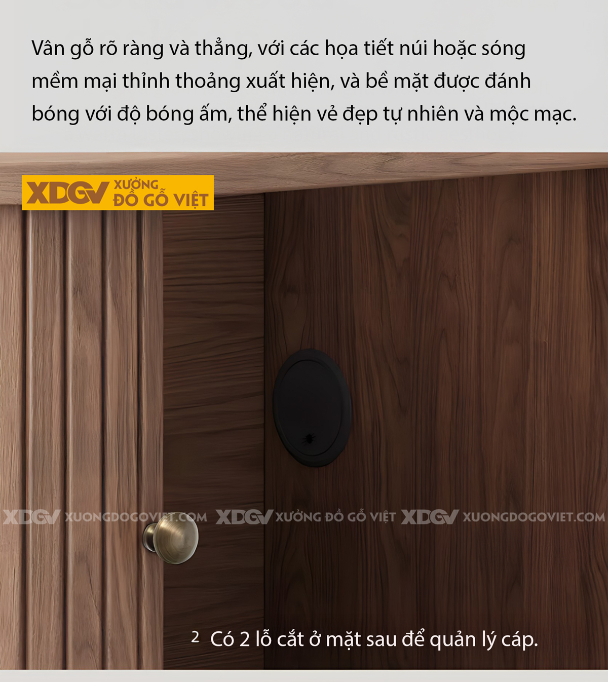 Kệ Để Tivi Sồi Mỹ Cánh Nan Trượt 2 Bên Kết Hợp Ngăn Kéo