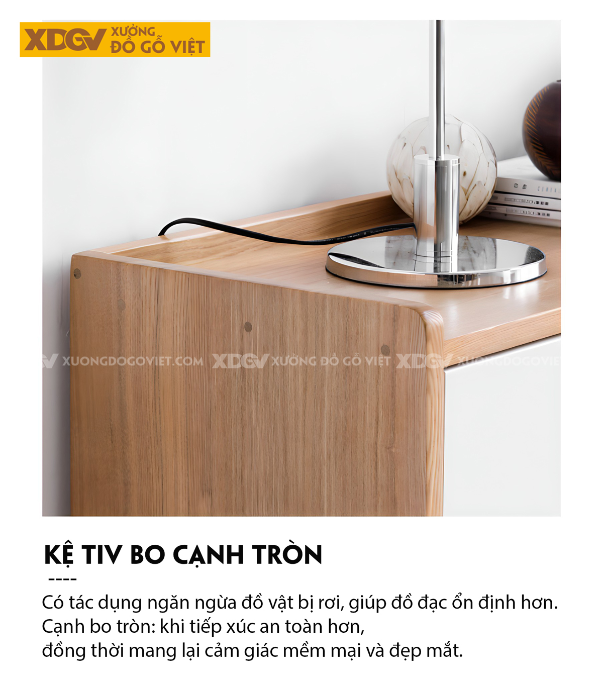 Kệ Tivi Gỗ Sồi Mỹ Thông Minh Mở Rộng Linh Hoạt Cánh Chạm Mở