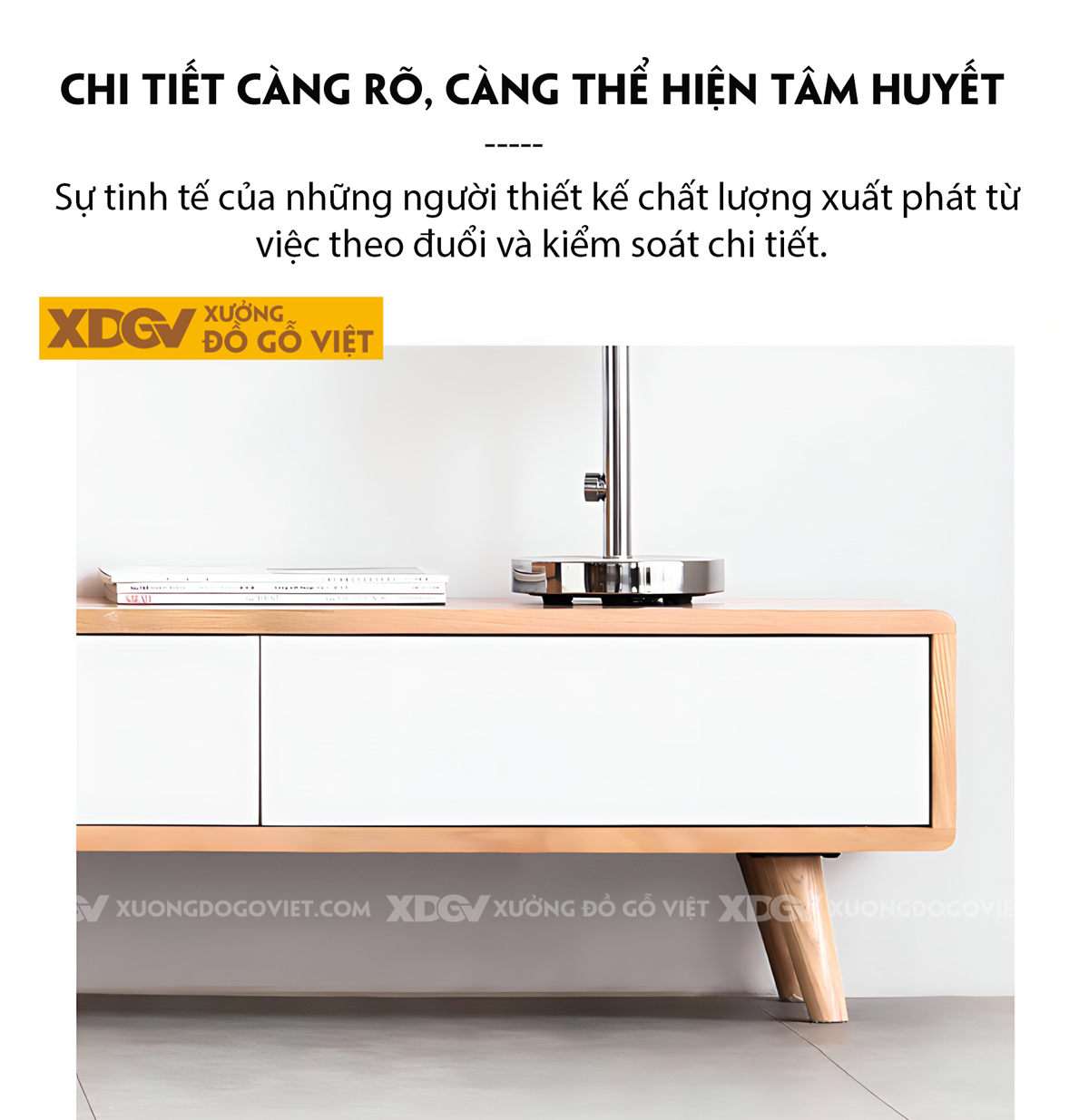 Kệ Tivi Gỗ Sồi Mỹ Thông Minh Mở Rộng Linh Hoạt Cánh Chạm Mở