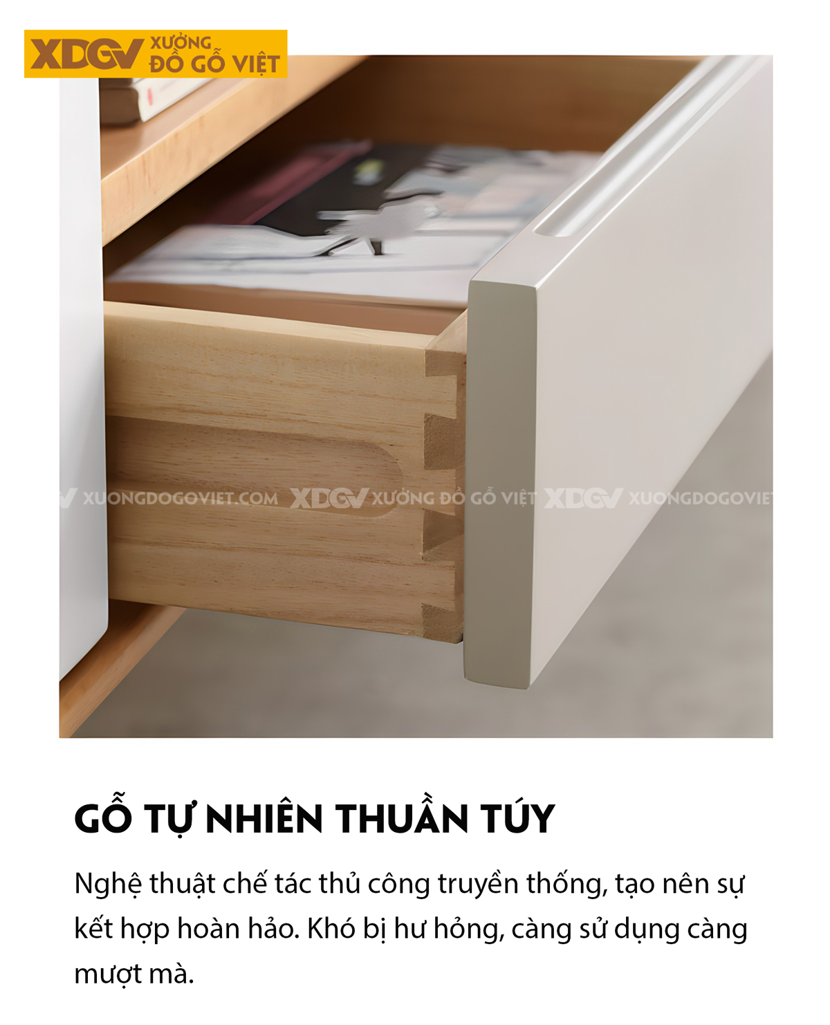 Kệ Tivi Gỗ Sồi Tự Nhiên Hiện Đại Chân Côn Cánh Sơn Bệt