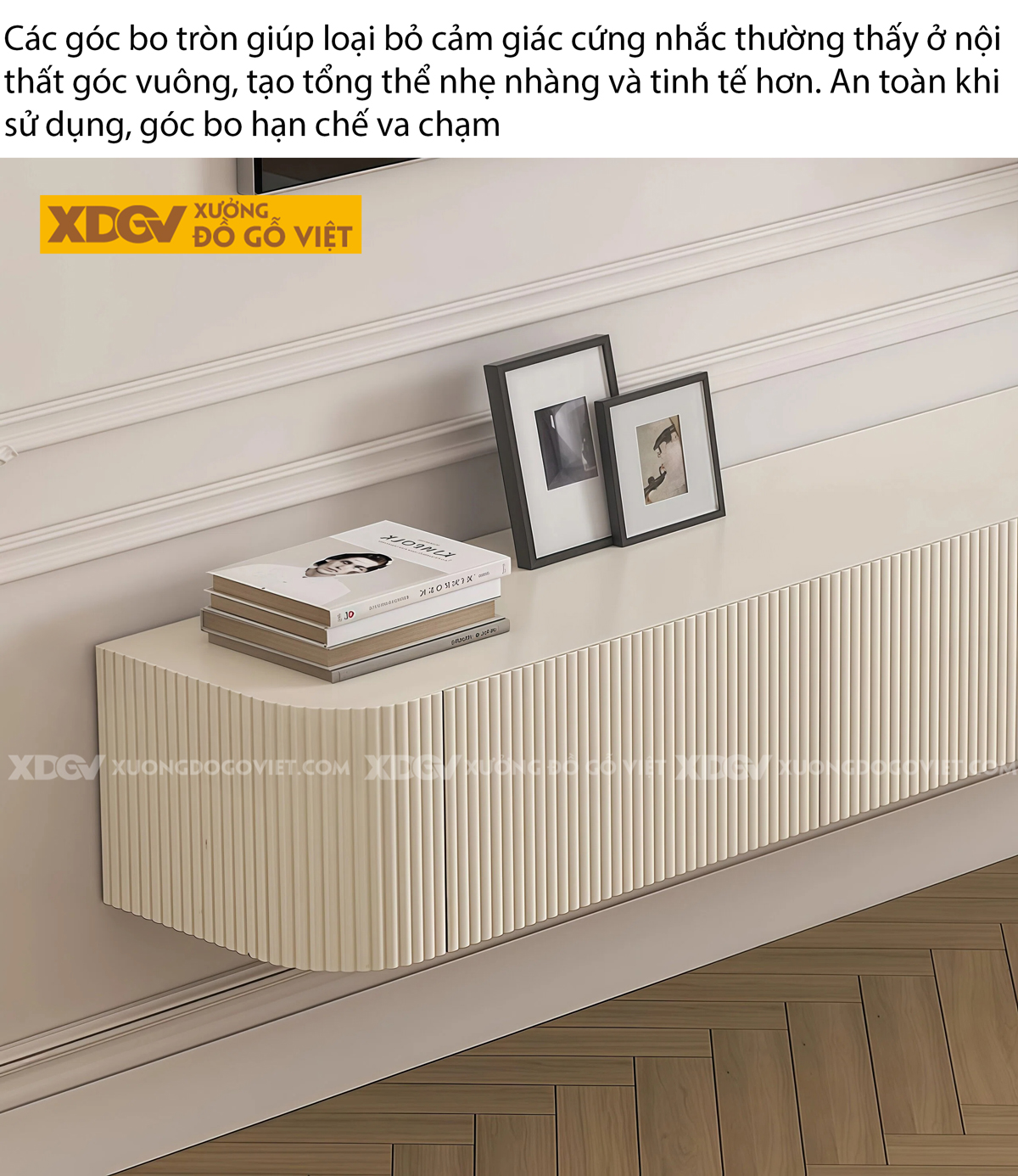 Kệ Tivi Phòng Khách Gỗ Công Nghiệp Dáng Dài Phối Màu Tinh Tế