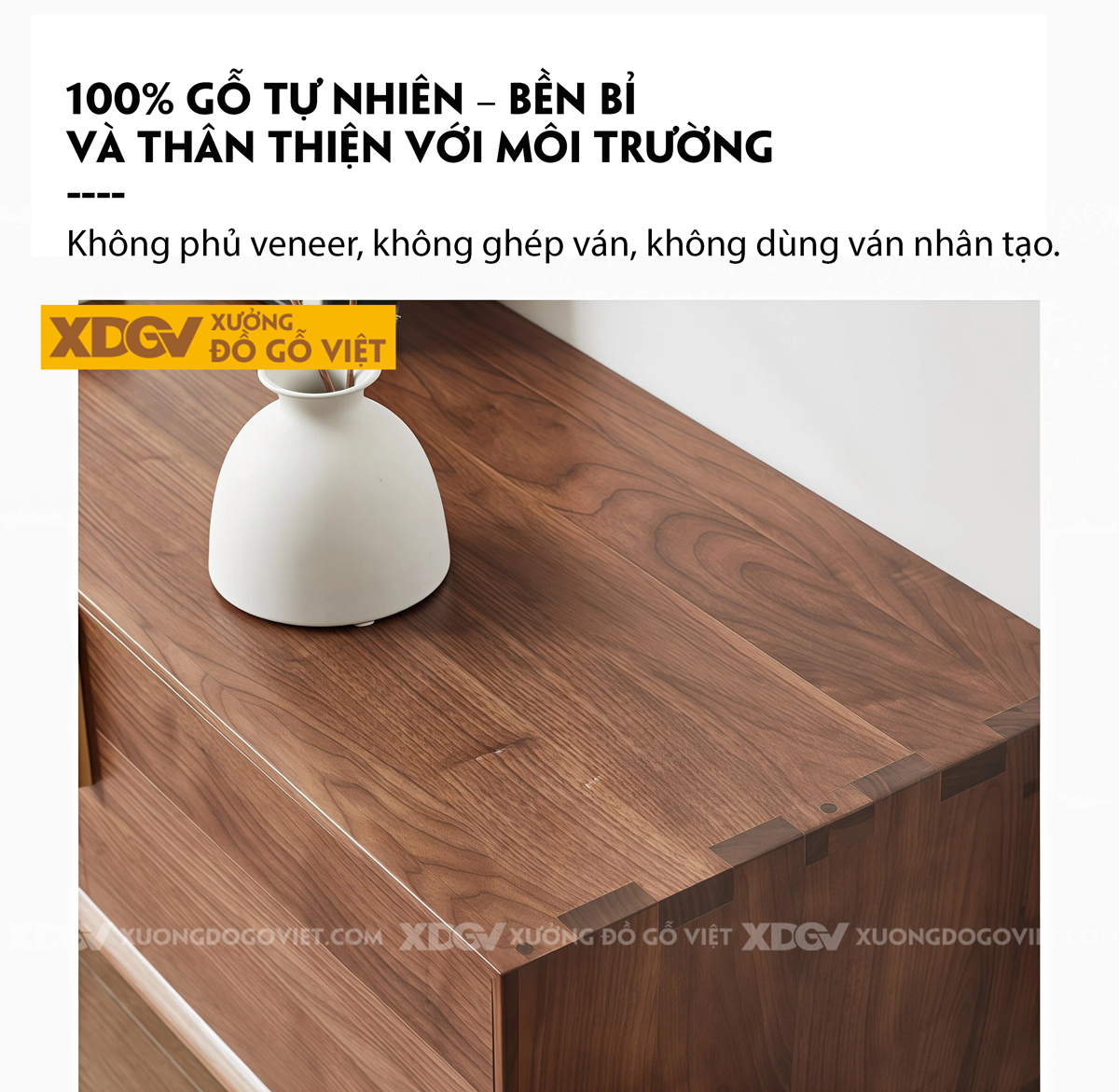 Kệ Tivi Phòng Khách Gỗ Óc Chó Chân Trụ Tròn Bố Cục Cân Đối