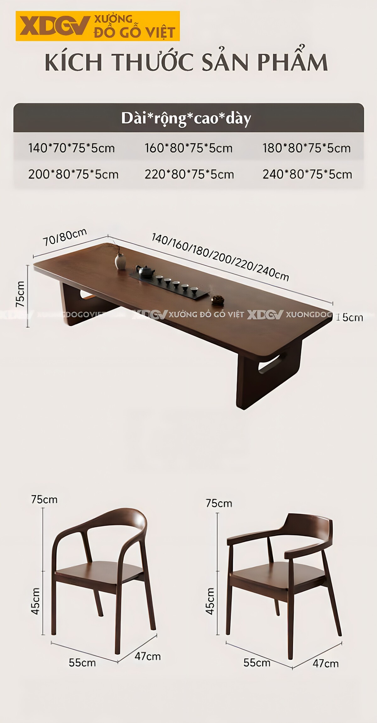 Mẫu Bàn Ăn Gỗ Óc Chó Cổ Điển 2 Chân Trụ Nguyên Tấm Khoét Lỗ