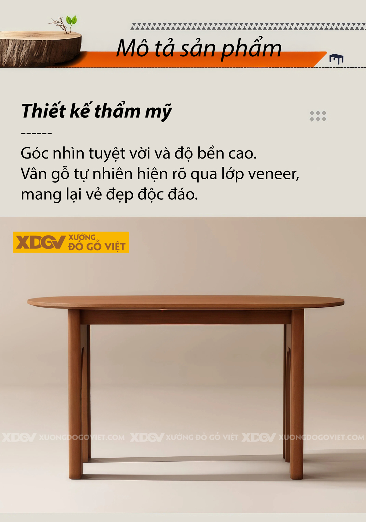 Mẫu Bàn Ăn Phòng Bếp Gỗ Sồi Mỹ Mặt Oval Chân Chữ U Độc Đáo