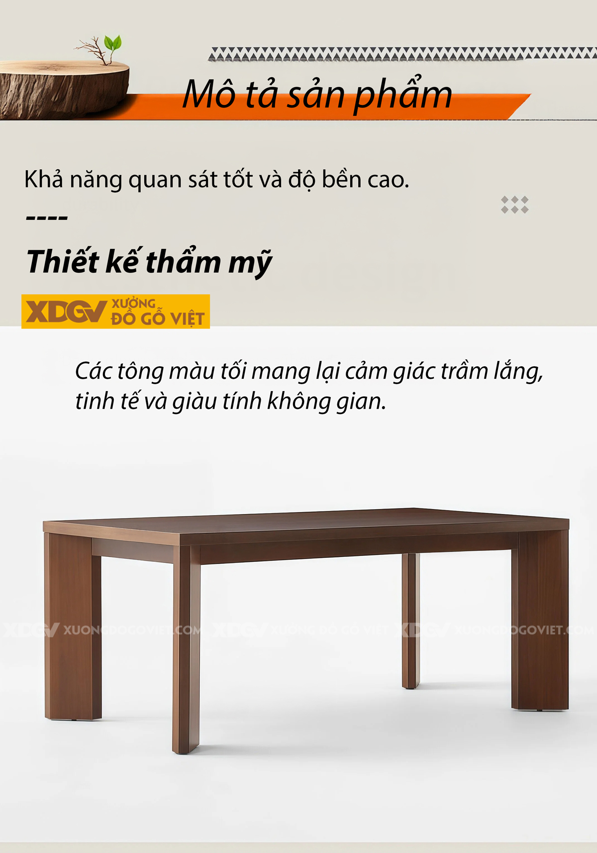 Mẫu Bàn Ăn Phòng Bếp Gỗ Sồi Mỹ Thiết Kế Chân Chéo Vững Chãi