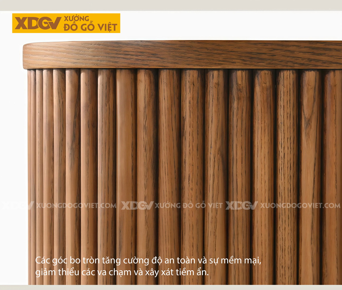 Mẫu Bàn Sofa Phòng Khách Gỗ Sồi Ngăn Kéo Phối Sọc Nghệ Thuật