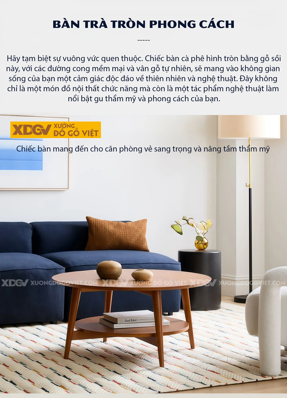 Mẫu Bàn Sofa Phòng Khách Gỗ Sồi Thiết Kế Chân Ghép Dấu Cộng