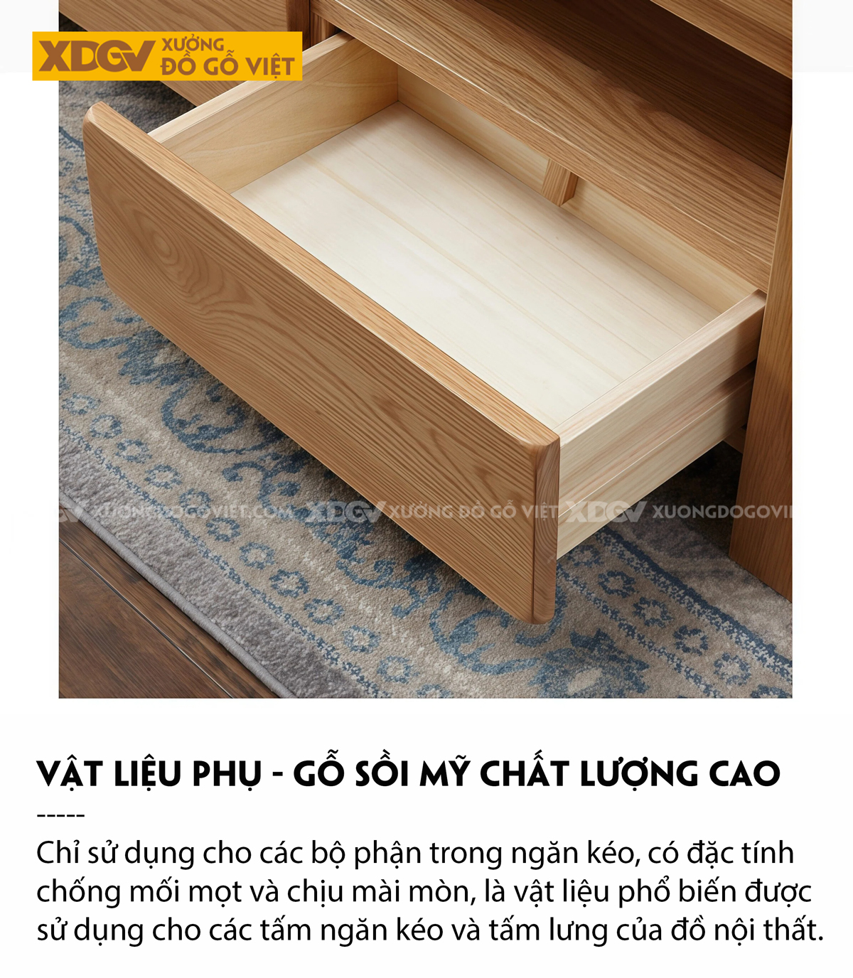 Mẫu Bàn Sofa Phòng Khách Hiện Đại Gỗ Sồi 2 Tầng Đa Năng