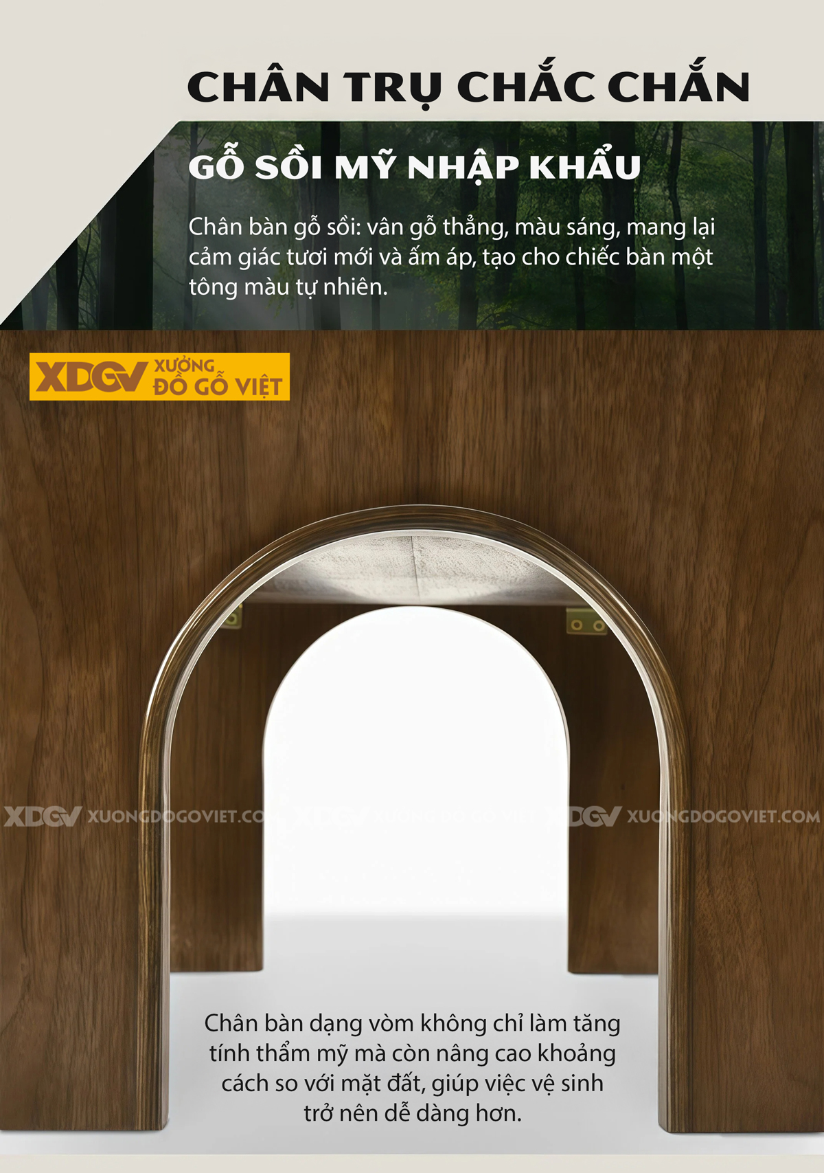 Mẫu Bàn Trà Sofa Phòng Khách Gỗ Sồi Kiểu Hình Tháp Hiện Đại