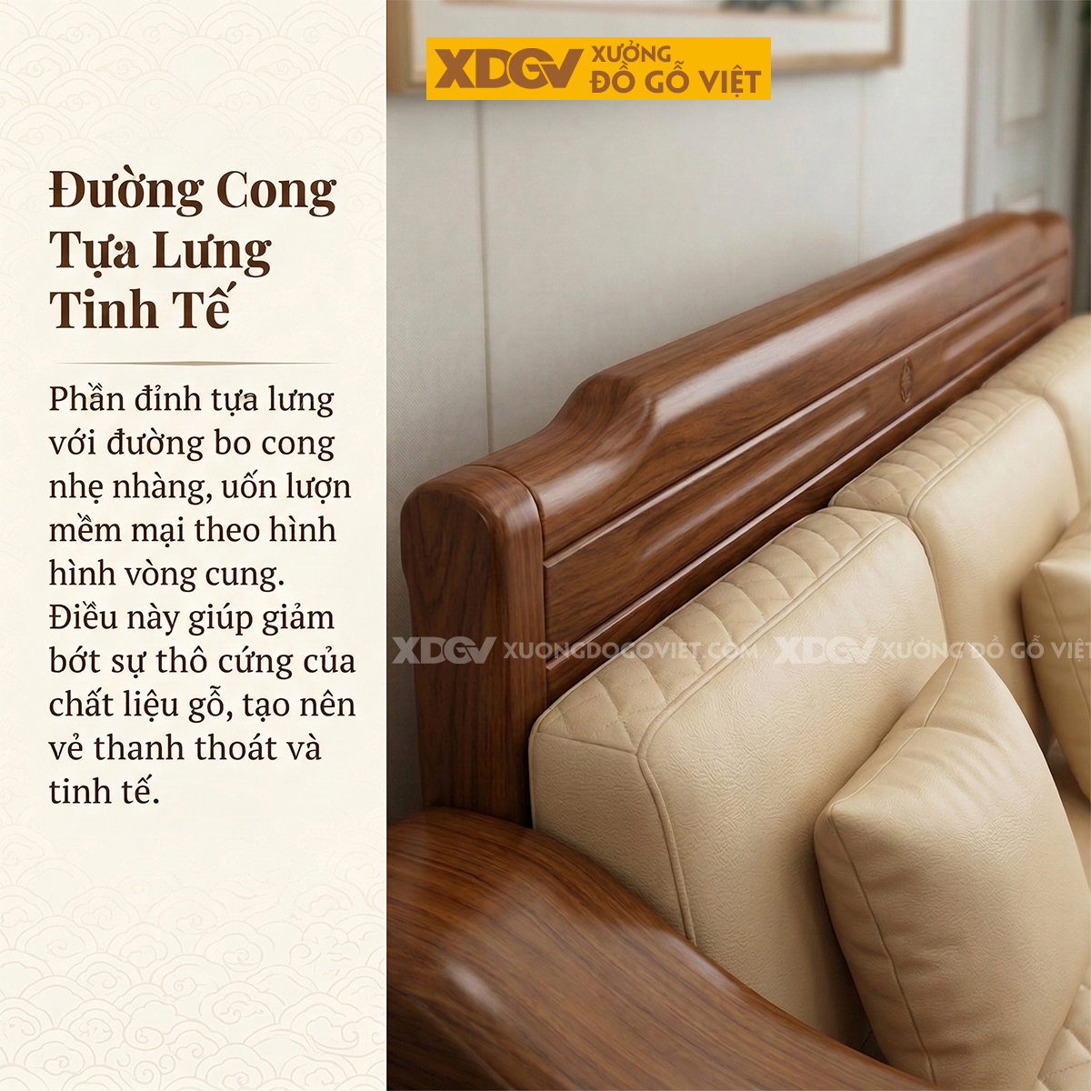 Mẫu Bộ Bàn Ghế Sofa Gỗ Lim Thời Thượng Chân Ngắn Vững Chãi