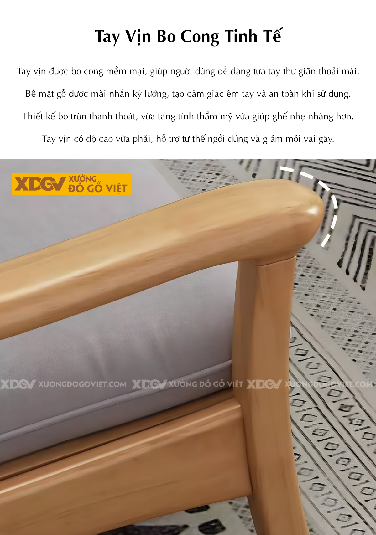 Mẫu Ghế Sofa Cao Su Hiện Đại Khung Gỗ Uốn Lượn Độc Đáo